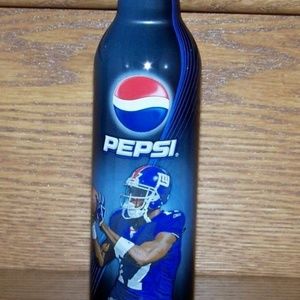 FULL NFL PEPSI 16oz ALUMINUM BOTTLE PLAXICO BURRES